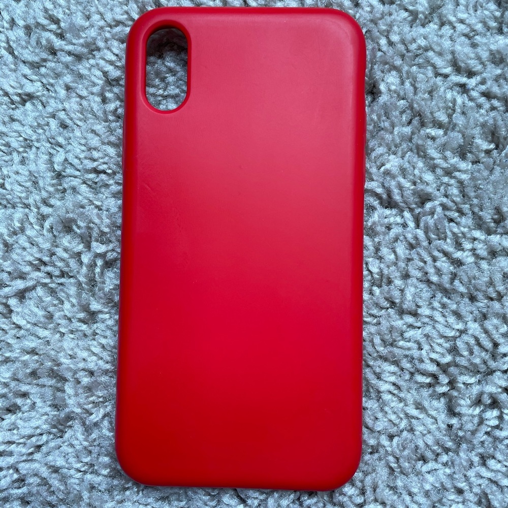 Red Silicone iPhone X/Xs case